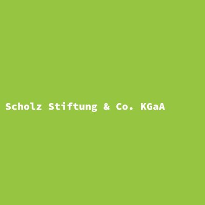 Hersteller: Scholz Stiftung &amp; Co. KGaA