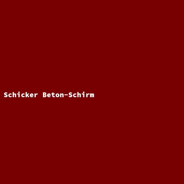 Schicker Beton-Schirm
