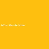 Toller Plastik-Teller