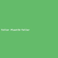 Toller Plastik-Teller