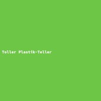 Toller Plastik-Teller