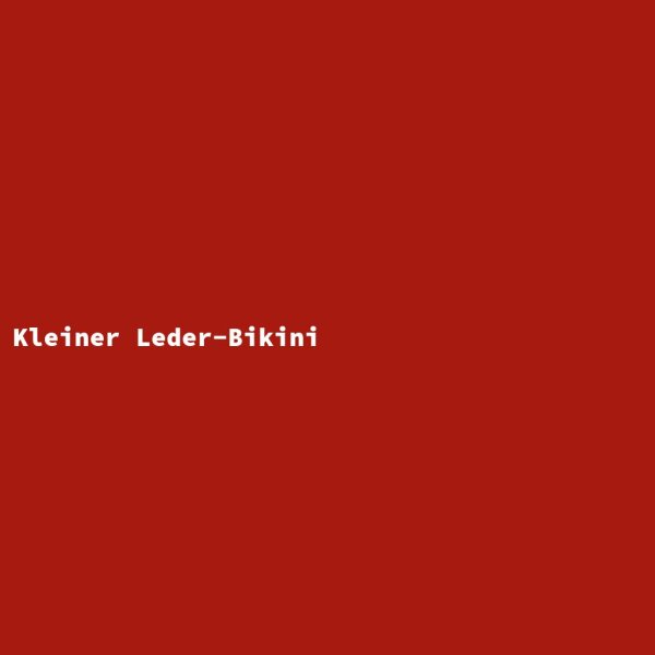 Kleiner Leder-Bikini