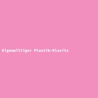 Eigenwilliger Plastik-Klositz