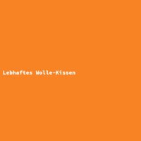 Lebhaftes Wolle-Kissen