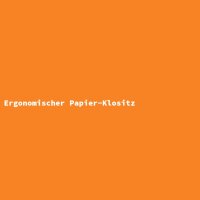 Ergonomischer Papier-Klositz