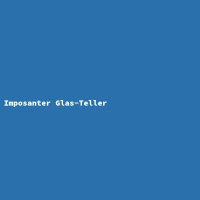 Imposanter Glas-Teller