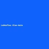 Lebhaftes Glas-Auto