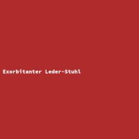 Exorbitanter Leder-Stuhl