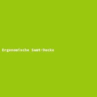 Ergonomische Samt-Decke