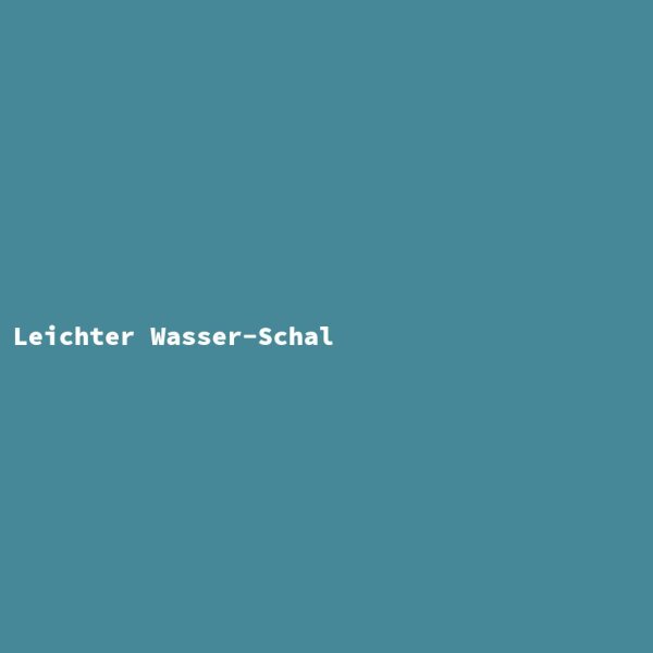 Leichter Wasser-Schal